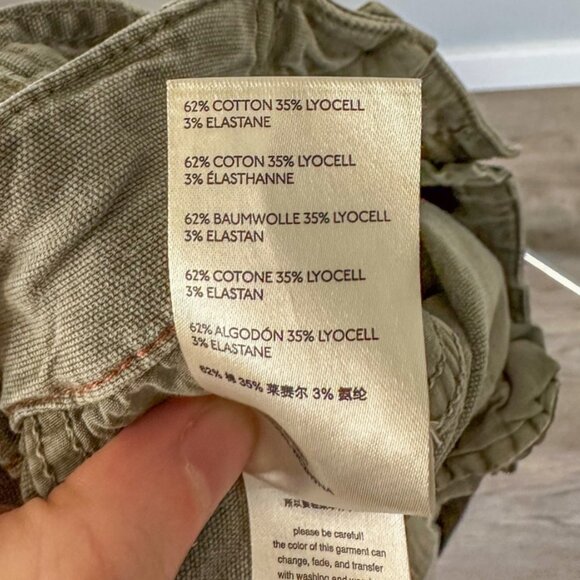 Anthropologie Olive Green Liza Utility Shorts - Picture 9 of 11